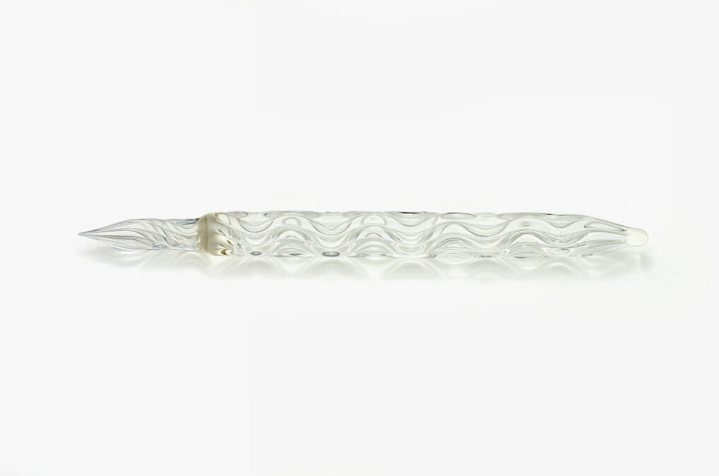 Hard Glass Pen - "93-nagare" - clear