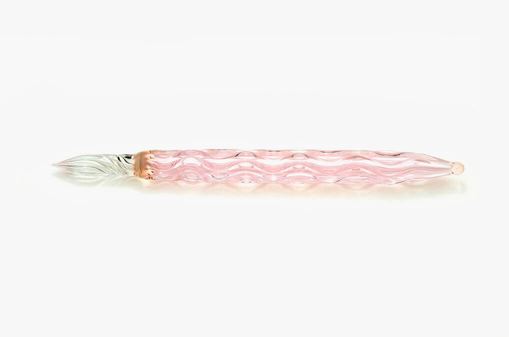 Hard Glass Pen - "93-nagare" - pink