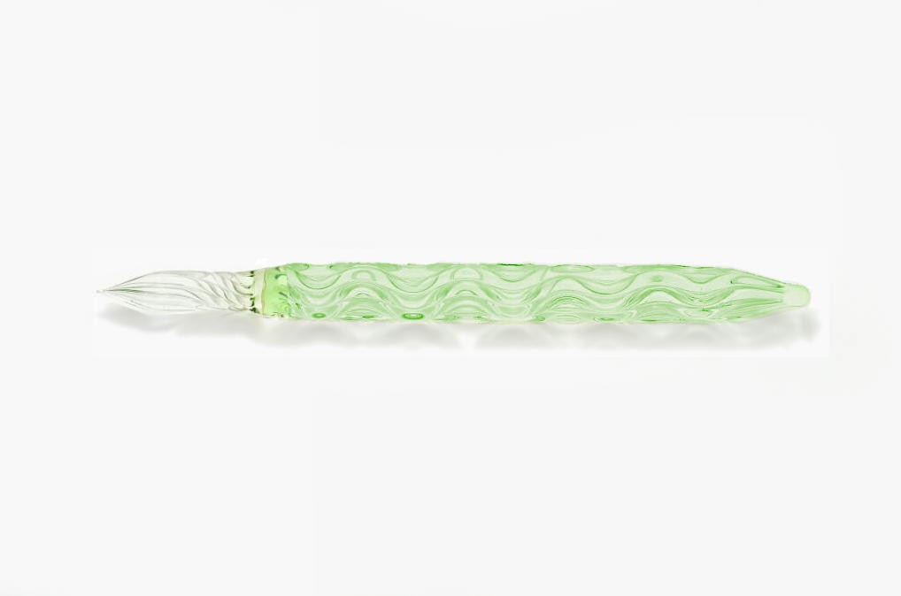 Hard Glass Pen - "93-nagare" - green