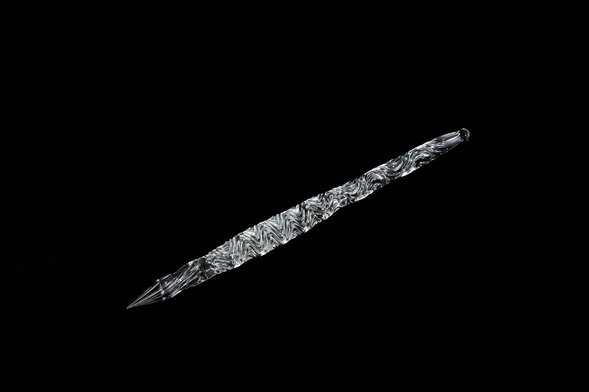 Hard Glass Pen - "Miyabi" - clear body, clear nib