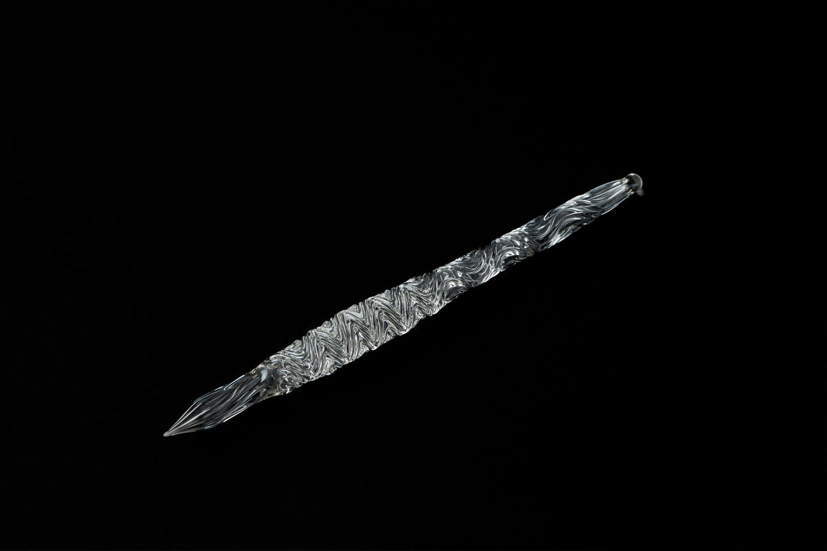 Hard Glass Pen - "Seifu" - clear body, clear nib